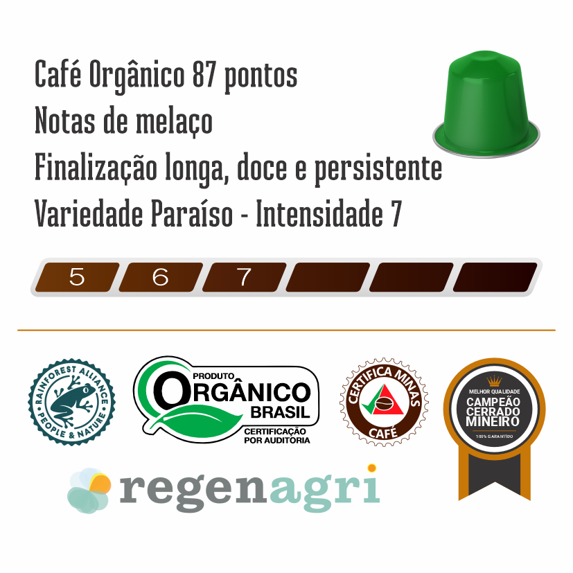 Cápsulas de Café Especial Orgânico