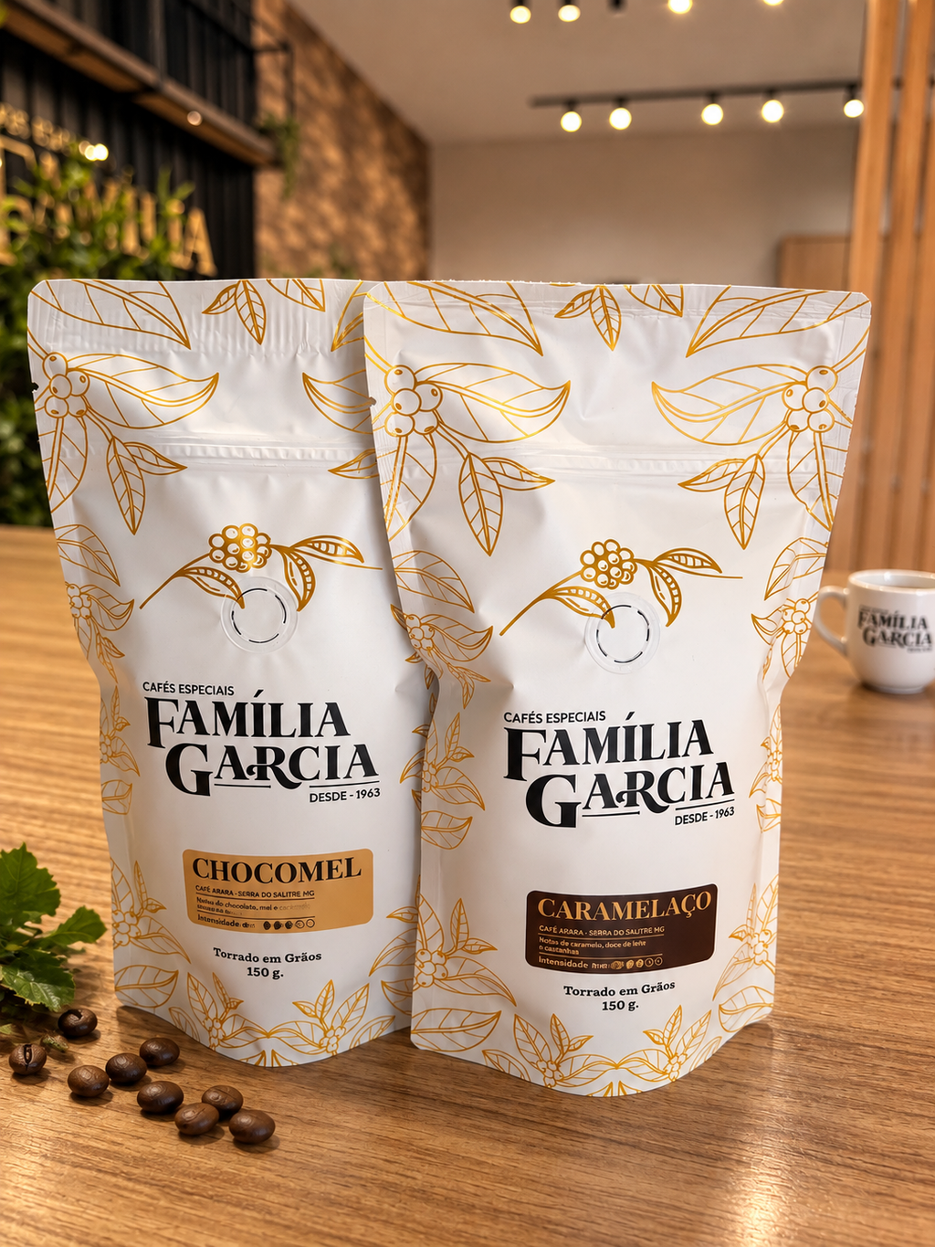 Kit Degustação Família Garcia | 2 Cafés + Curso + Frete Grátis