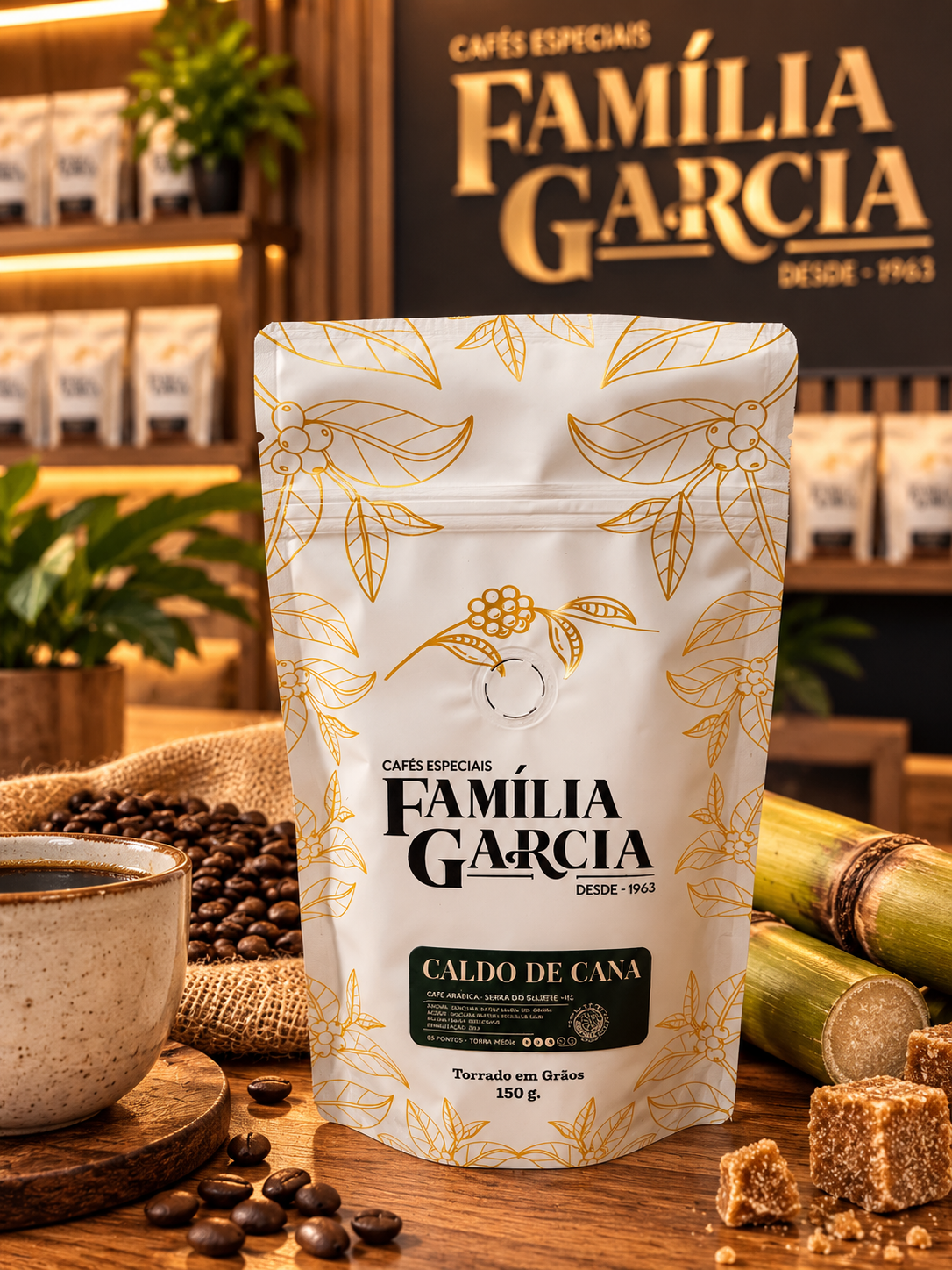 Kit Degustação Família Garcia | 2 Cafés + Curso + Frete Grátis