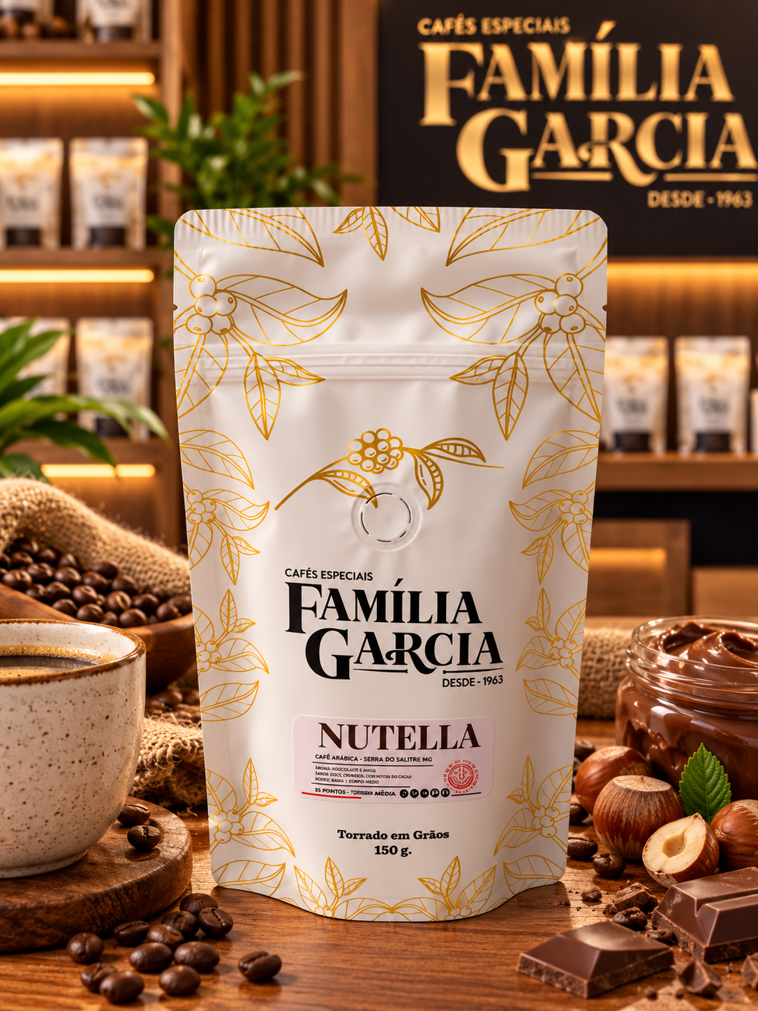 Kit Degustação Família Garcia | 2 Cafés + Curso + Frete Grátis