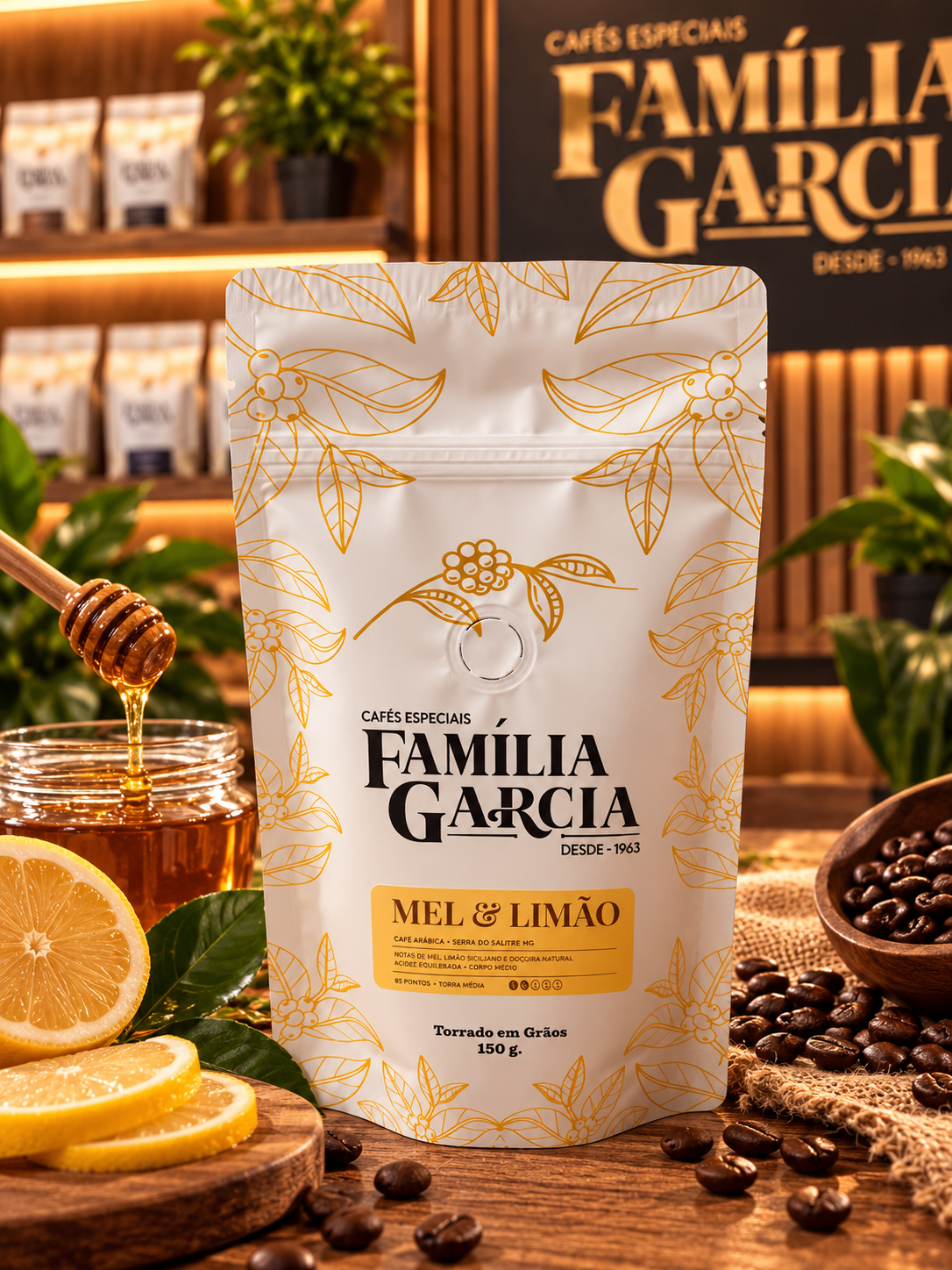 Kit Degustação Família Garcia | 2 Cafés + Curso + Frete Grátis