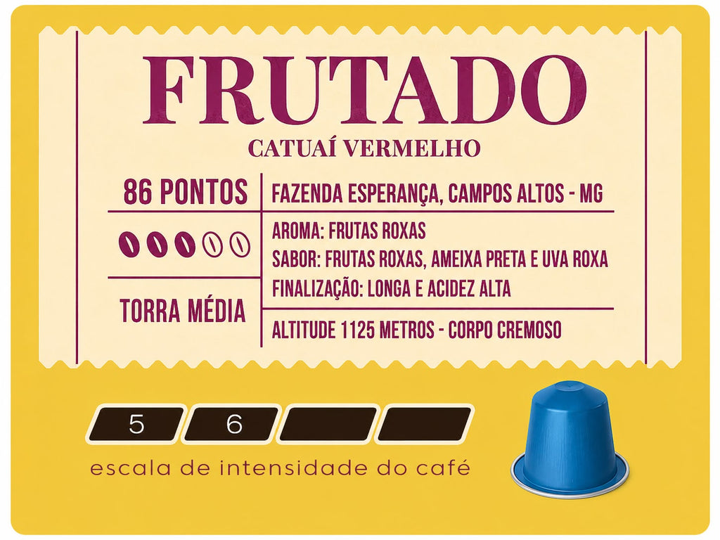 Cápsulas de Café Especial Frutado