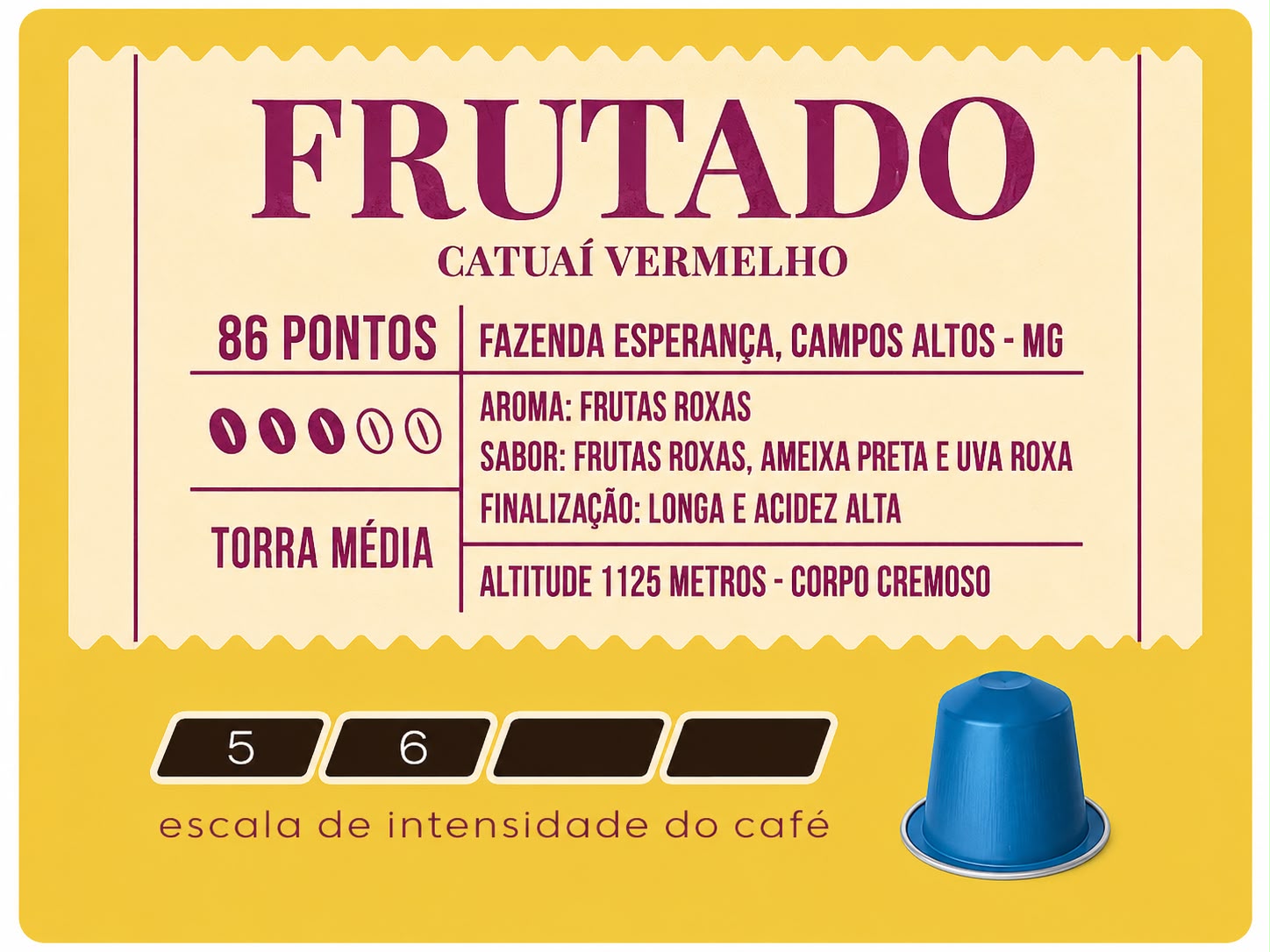 Cápsulas de Café Especial Frutado