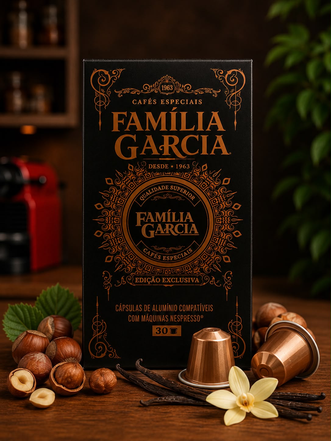 Cápsulas de Café Especial Avela e Baunilha